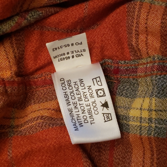 Orvis XXL Cotton Flannel Long-sleeved Shirt - Picture 6 of 7